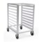 Lockwood Manufacturing Half Height 9 Tray Rack, Adjust Slides, 3" Centers For 18" Wide Pans RR35-9 - alternate 1